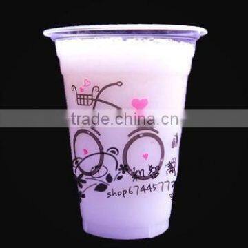 2016 Wholesale Plastic Cup With Drinking / Huge Cup for Cold Drink Transparent photo-4