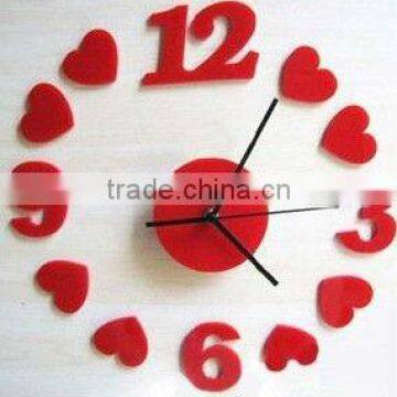 special design acrylic handmade wall clocks