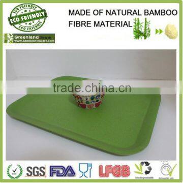 Colorful Biodegradable Bamboo Fiber Fast Food Tray photo-2