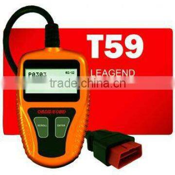 Small-in-size easy-to-use CAN OBD2/EOBD diagnostic mini scan tool /Code reader T59 with update online