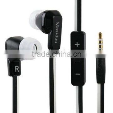 MSD-610 Noodle Style In Ear Stereo Earphone with Remote and MIC for iPhone 5