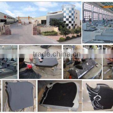 Absolute Black Granite Tombstone, China Black Cheap Headstones photo-6