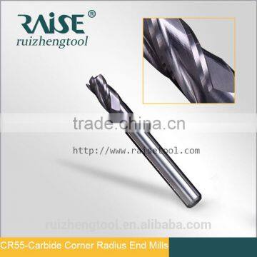 35 degree cnc tools Tungsten Carbide Corner Radius End Mill with AlTiCrN coating