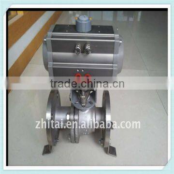 AT SERIES Pneumatic Actuator with Flanged Ball Valve