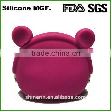 Ladies Fashion Wallet Oem Animal Shape Silicone Coin Purse Pocket Case photo-2