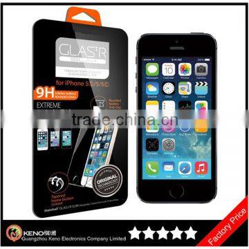 Keno Alibaba Express Economic for iPhone 5S Toughened Glass Membrane