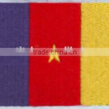 Sew on embroidery flag patch for hat 100% custom embroidery patches