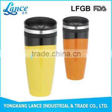 2016 high quality Newly Design promotional cheap travel mugs with lid