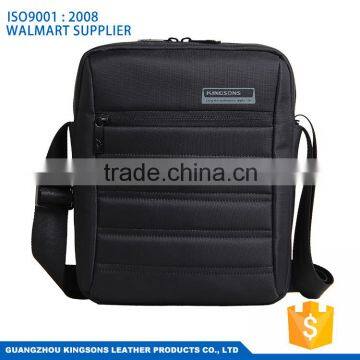 Popular good quality unique man shoulder bag messenger bag with tablet compartment
