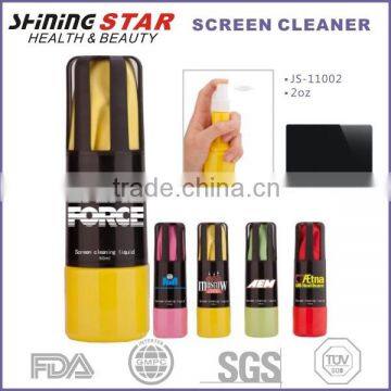 2oz big size screen cleaner spray with wipe for sales promotions