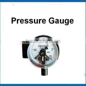 Cheap wise Bourdon tube electric contact pressure gauge