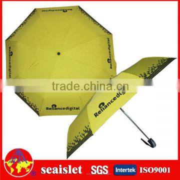 promotion three folded umbrella,folding automatic umbrella,silver coated umbrella fabric