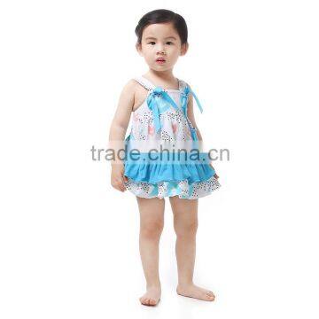 2016 Stylish Baby Clothes Wholesale Children Boutique Clothing Backless Cotton Baby Rompers