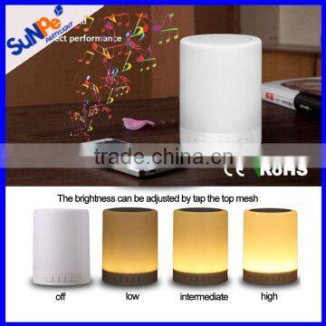 2016 Hot Sale Product tower/Cylinder Portable Bluetooth no waterproof Speaker Lamp