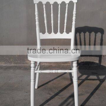 New white napoleon chair with seat pad
