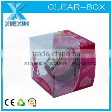 accept custom transparent pvc watch box