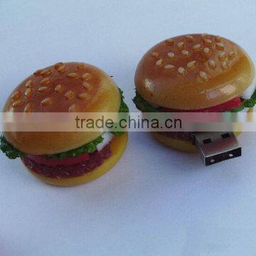Top quality PVC Hamburg usb flash drive