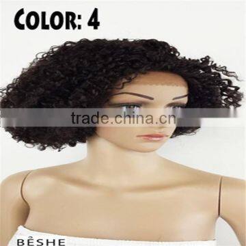 Kinky Curl Grade 5A Virgin Brazilian Glueless Lace Front Wig