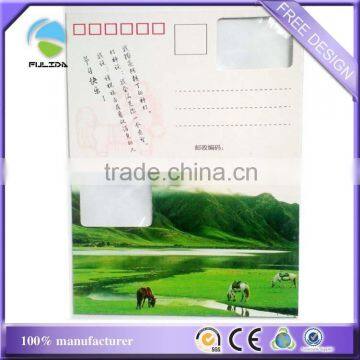 cheaper travel postcard shaped paper soft plastic PVC glass magnifying sheet