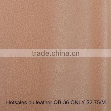 Pu handbag material Litchee grain