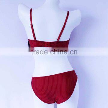 2016 New Design Ladies Underwear Sexy Cotton Bra and Panties