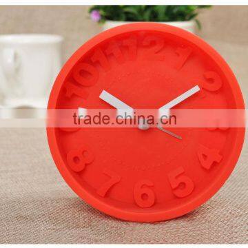 3D numbers scale dial silicone case silent desktop clock pretty alarm clock