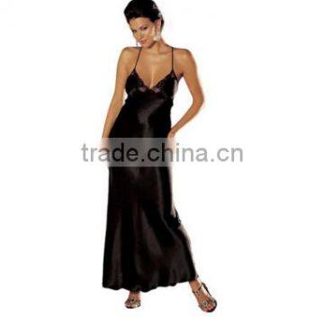 High performance high sexy lace slip satin sexy slip mature lingerie