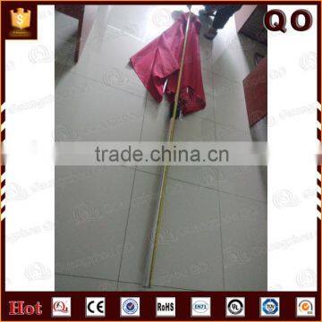 Ooutdoor Use Red Fabric Material Wooden Beach Umbrella With Logo photo-4