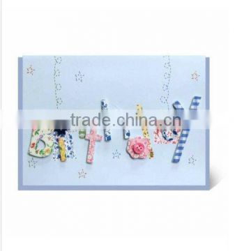 2013 fashionable quilling paper birthday card, luxury wedding invitation cards, top grade paper quilling card