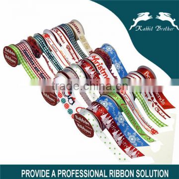 wholesale 1" christmas ribbon , Holiday, Winter Grosgrain Ribbon for Hair Bows, Gift Wrapping..