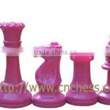 colored plastic chess piece