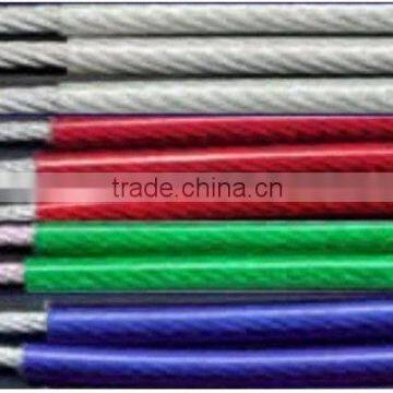 Manufacture 7X19 PVC plating Steel Cable