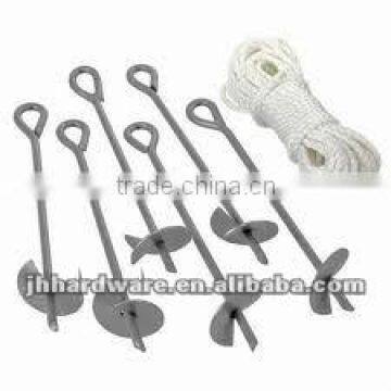 Galvanized earth Anchor