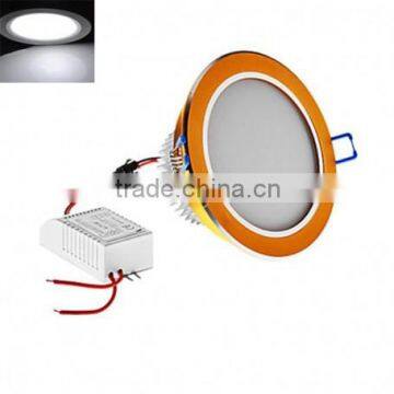 LED downlight 5W High Power Cool White-Golden round LED panel down light