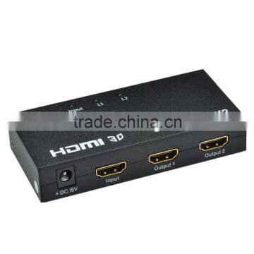 CHEERLINK 1080P 3D Mini HDMI Splitter 1x2