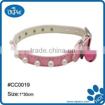 Cute collar with pearl for cat