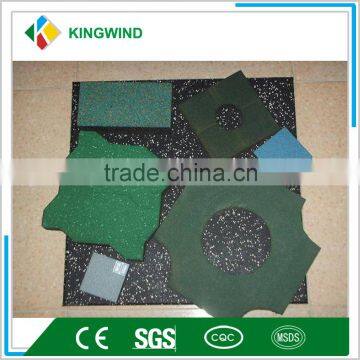 GYM rubber flooring /flag face rubber paver