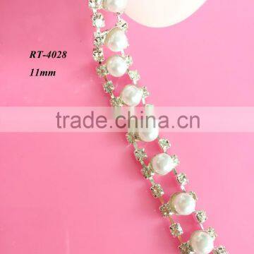 hot !! newest design of the rhinestone embellishment for bridal dresses (RT-4028)