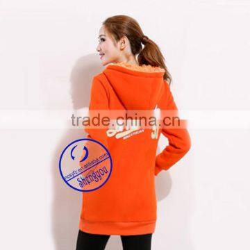 Wholesale Womens Cheap Extra Long Applique Hoodie photo-5