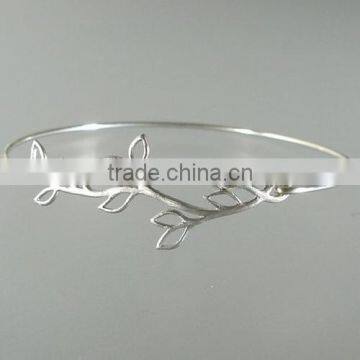 Chic Silver Bangle Bracelet Wedding Jewelry, Wedding Party