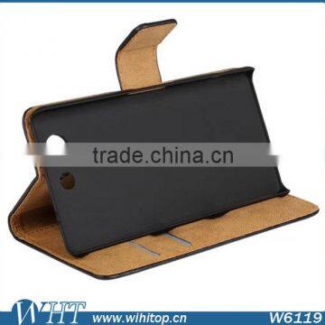 Wallet Case for Sony Xperia Z3 Mini, Simple Leather Case for Sony Xperia Z3 Compact