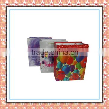 colorful flowers and plants paper shopping bag