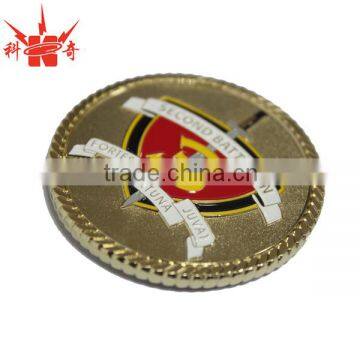 Promotional gold plated metal coins custom