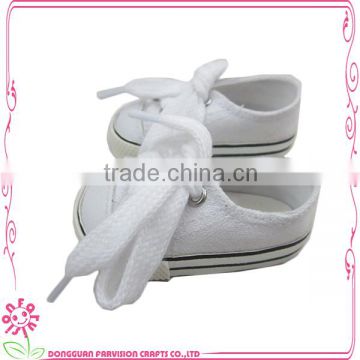 White doll sneakers wholesale price 18 inch sneakers for dolls