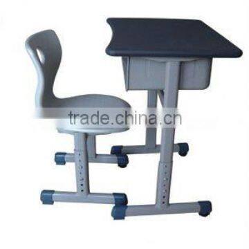 Adjustable middle school desk and chair school furniture