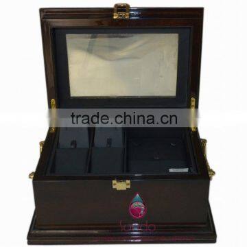 Black Jewelry Display Box With Transparent Lid photo-4