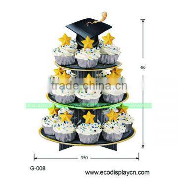 Cake Display Stand, Cute Cardboard Display Stand For Cup Cake