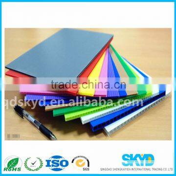 hot sales PP plastic corrugated board,plastic coroplast sheet,plastic corflute sheet