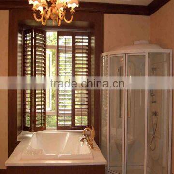 European style double glazed round shutter windows