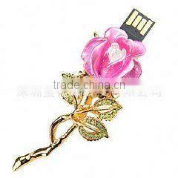 2014 new product wholesale rose usb flash drive free samples made in china